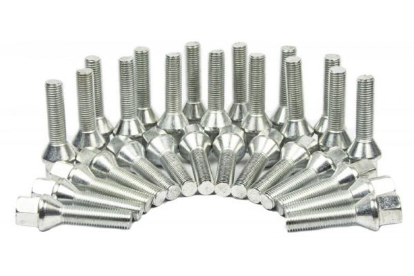 Болт колесный М14x1.25x50мм Конус Цинк Ключ 17
